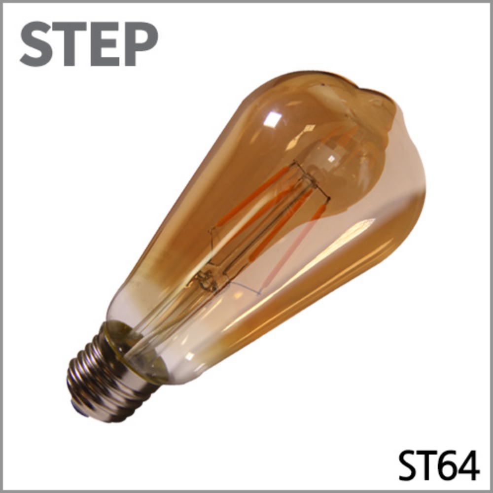 STEP LED 필라멘트 전구 4W ST64