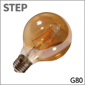 STEP LED 필라멘트 전구 4W G80
