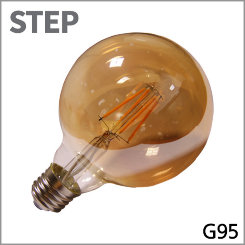 STEP LED 필라멘트 전구 4W G95
